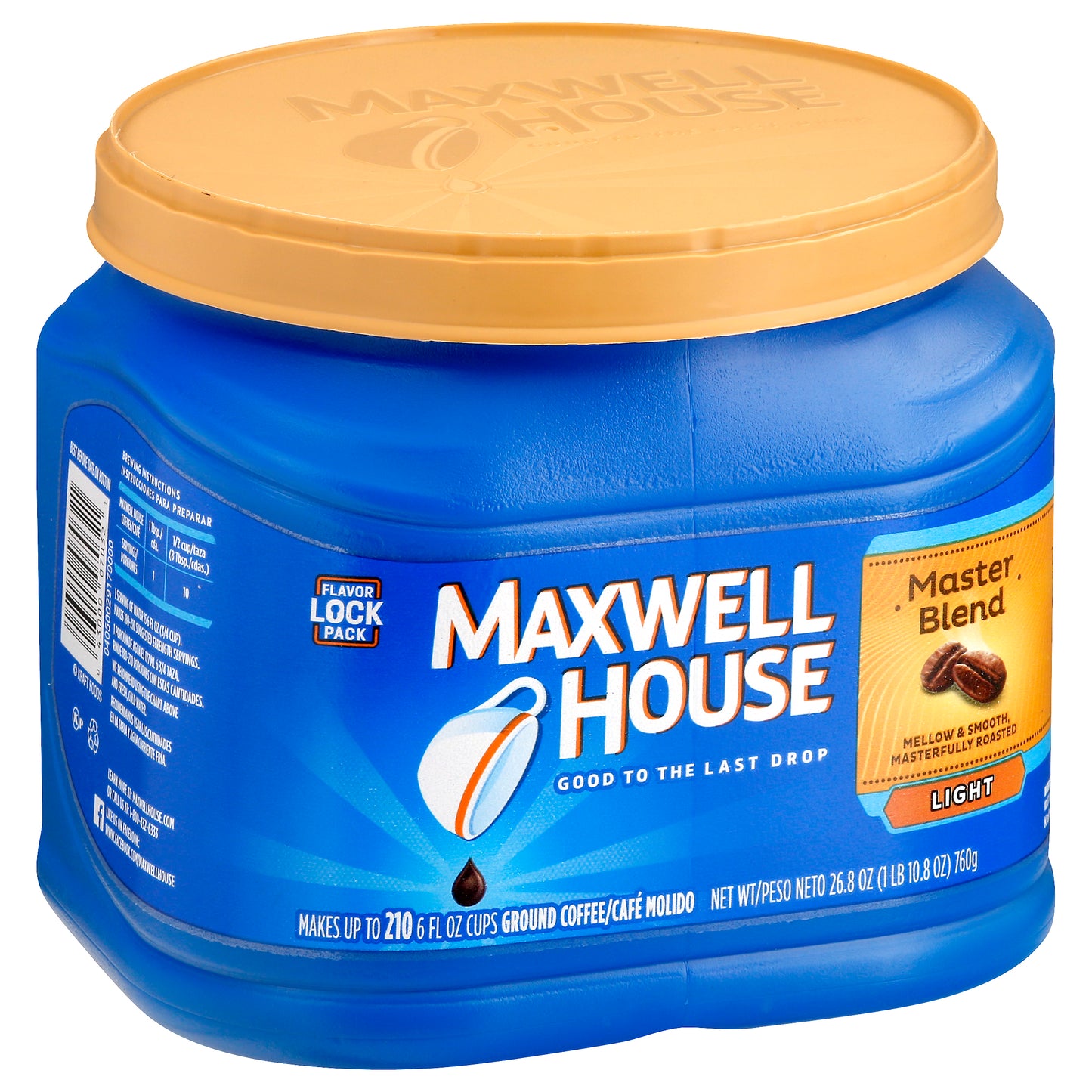 Maxwell House Light Ground Master Blend Coffee 26.8 oz