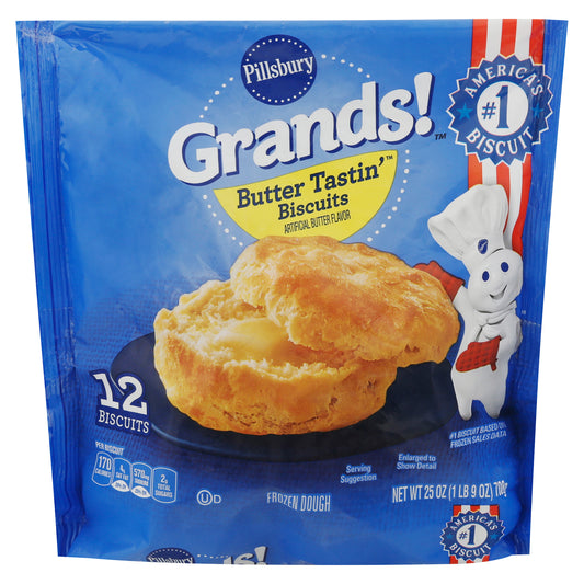 Pillsbury Grands! Butter Tastin Biscuits Frozen Dough 12 ea