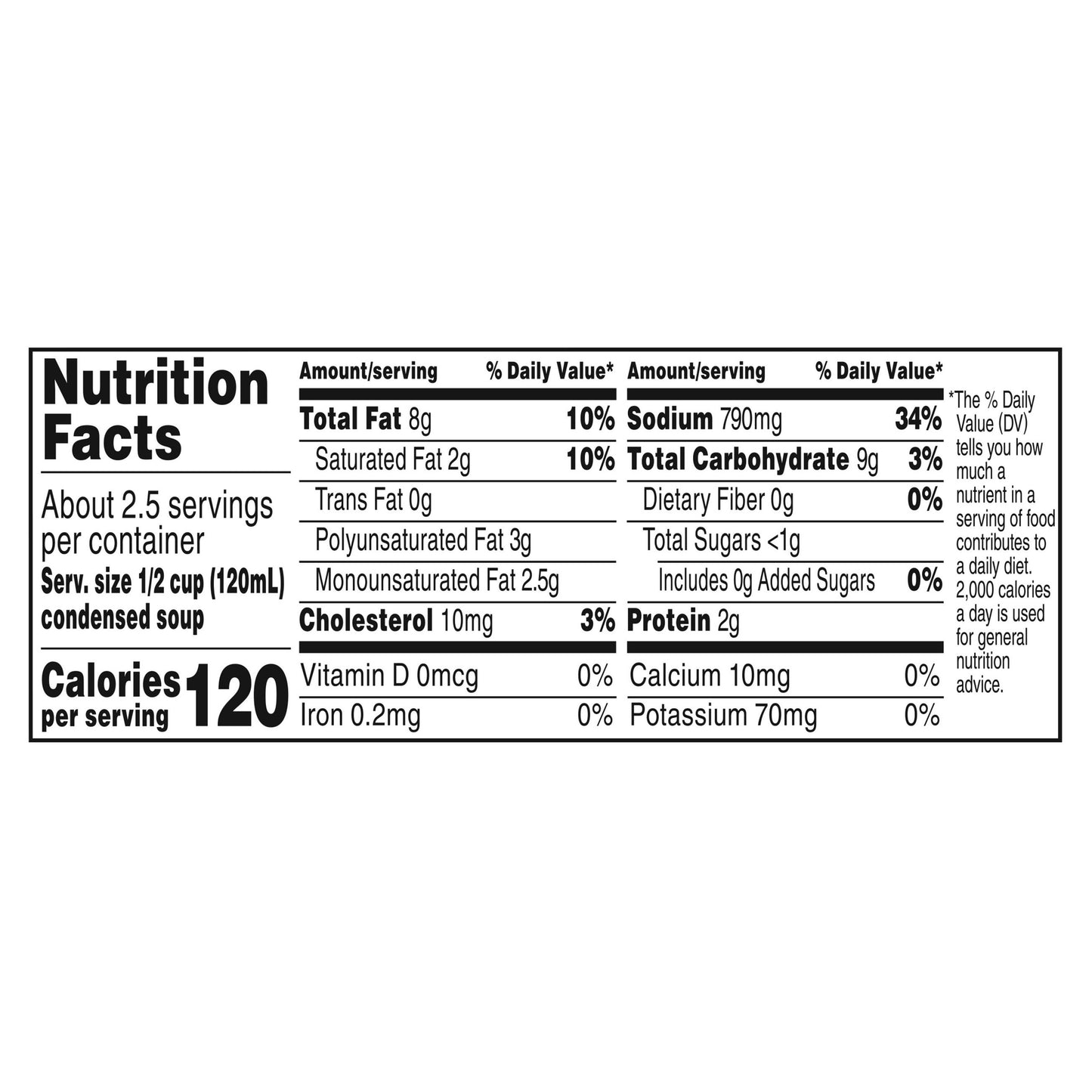 Campbell's Cream of Chicken & Mushroom Condensed Soup 10.5 oz