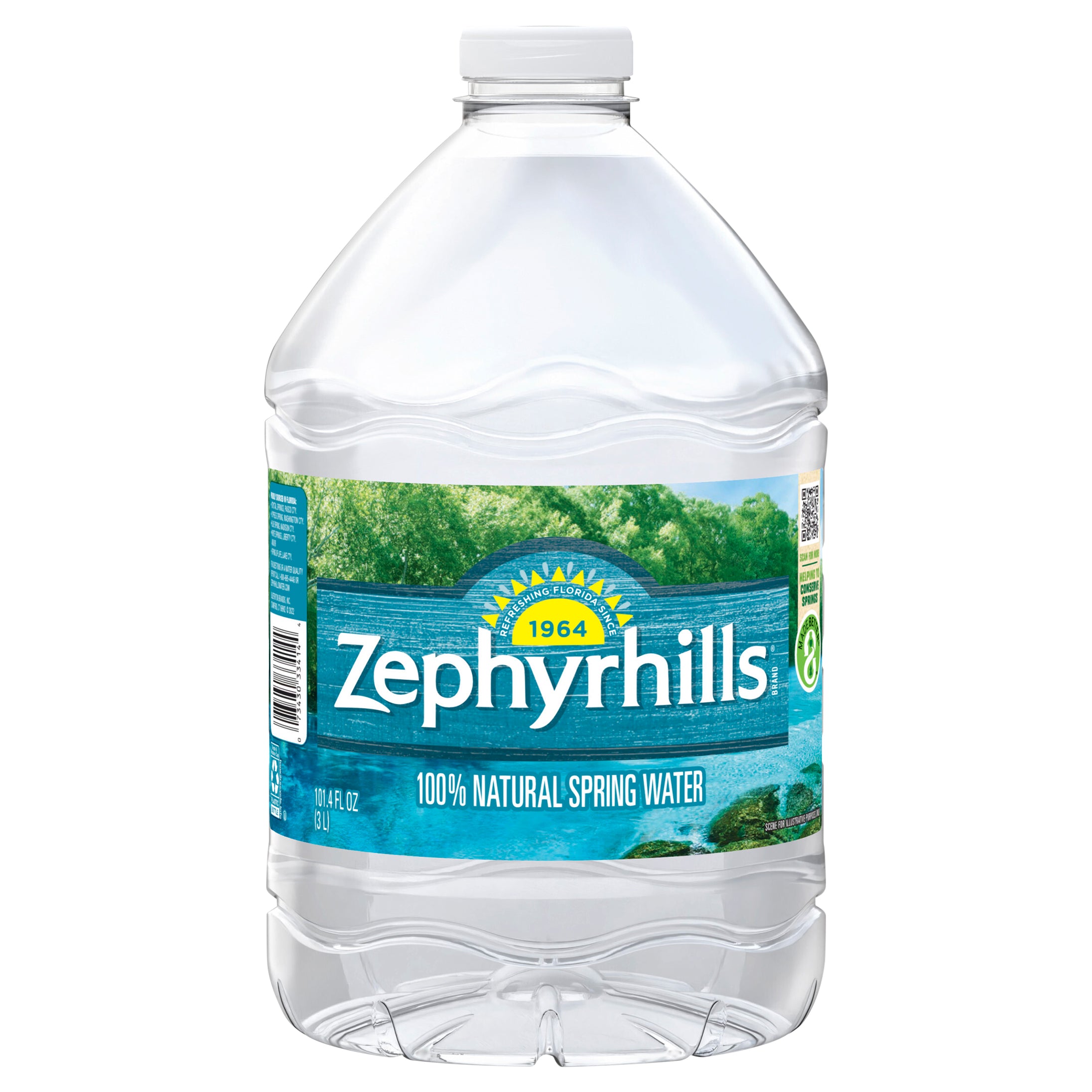 Spring Water Iga ZEPHYRHILLS Brand 100% Natural Spring Water, 101.4-ounce plastic bottl ...