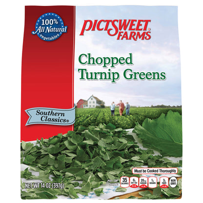 Pictsweet Farms Chopped Turnip Greens, Southern Classics - 14 oz