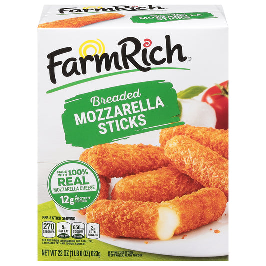 Farm Rich Breaded Mozzarella Sticks 22 oz