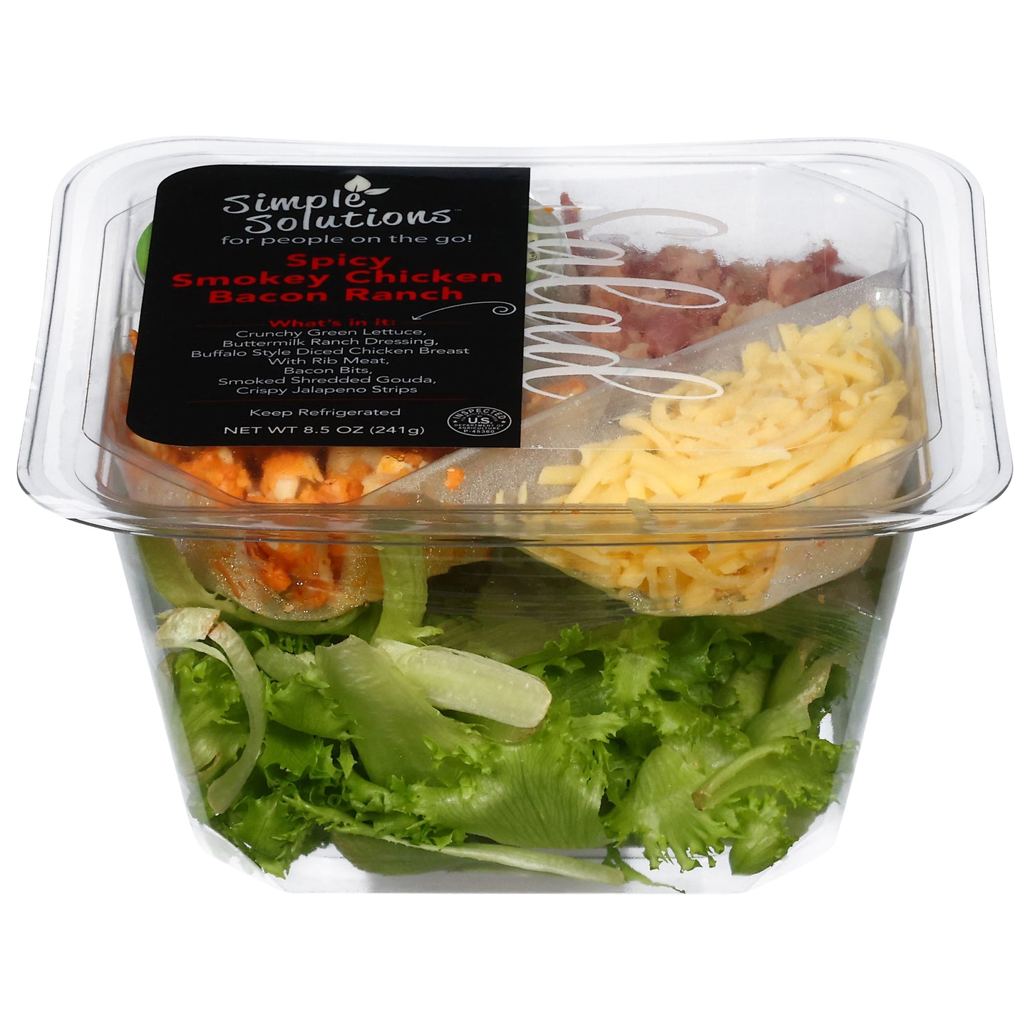 Simple Solutions Spicy Smokey Chicken Bacon Ranch Salad 8.5 oz