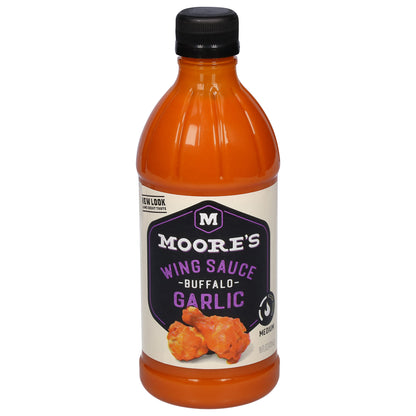 Moore's Medium Buffalo Garlic Wing Sauce 16 fl oz