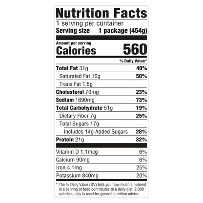 Hungry Man Salisbury Steak Frozen Dinner, 16 oz.