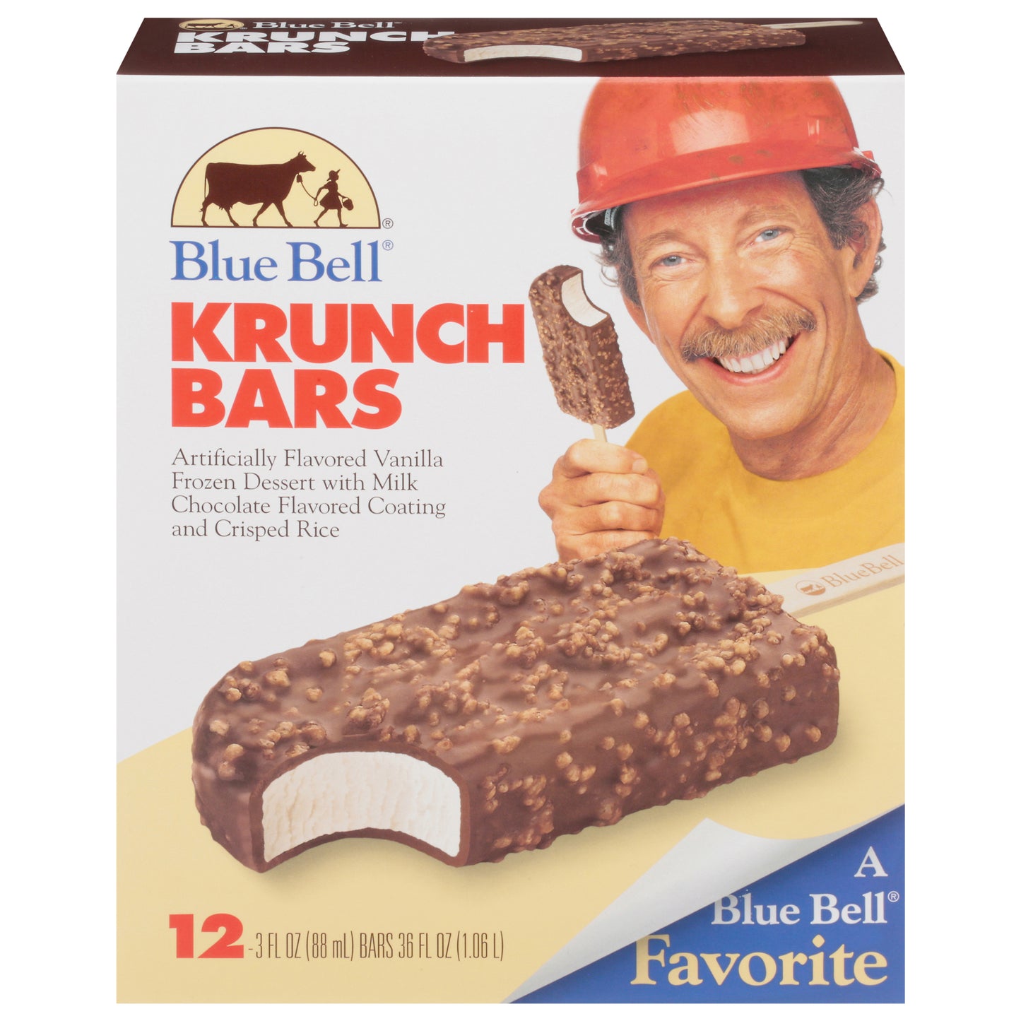 Blue Bell Krunch Bars - 12 ct / 3 fl oz