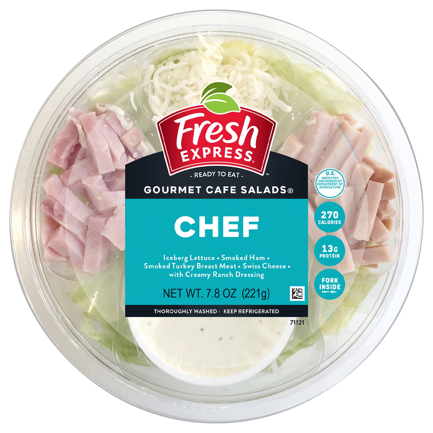 Fresh Express Gourmet Café Salads Chef Salad Bowl Kit