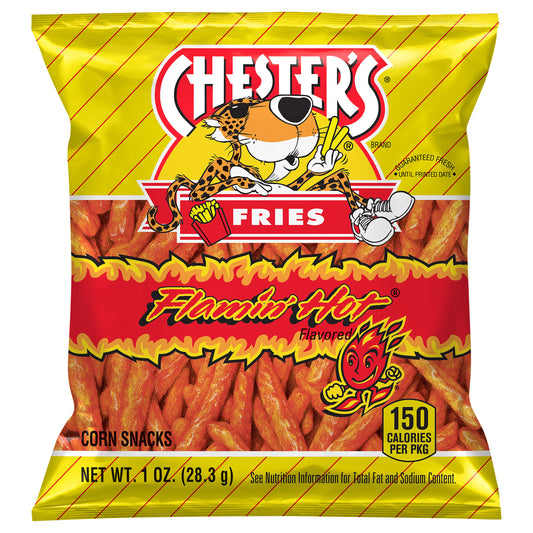 Chester's Fries Corn Snacks Flamin' Hot Flavored 1 Oz