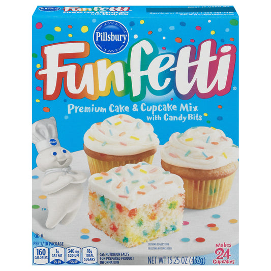 Pillsbury Funfetti with Candy Bits Premium Cake & Cupcake Mix 15.25 oz