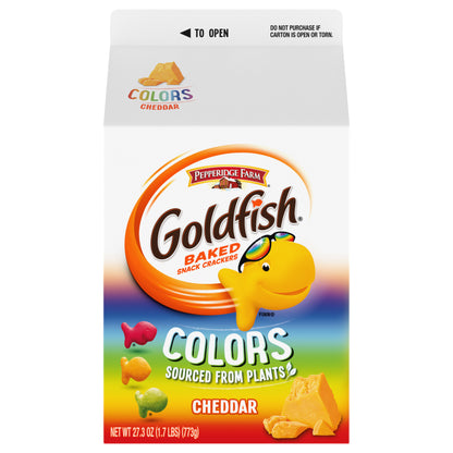 Goldfish Colors Cheddar Cheddar Baked Snack Crackers 27.3 oz