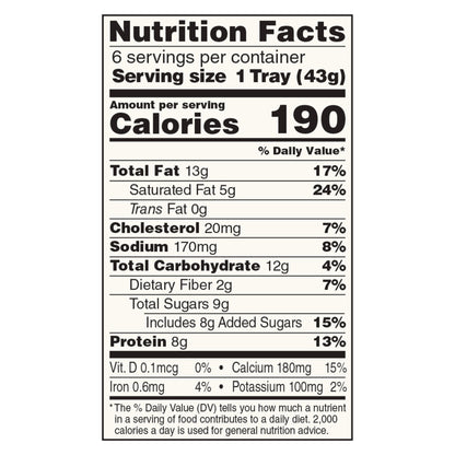 Sargento® Balanced Breaks® Natural White Cheddar Cheese, Sea-Salted Roasted Almonds, Dried Cranberries, 6-Pack