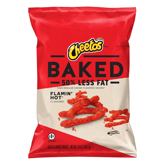 Cheetos Baked Flamin Hot Flavored Cheese Flavored Snacks 7.625 oz