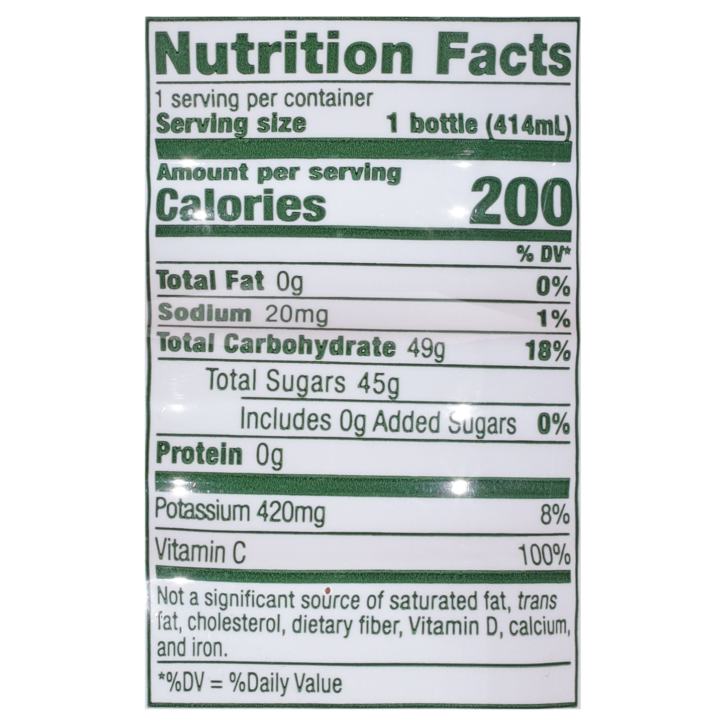 Florida's Natural Premium Apple 100% Juice 14 fl oz