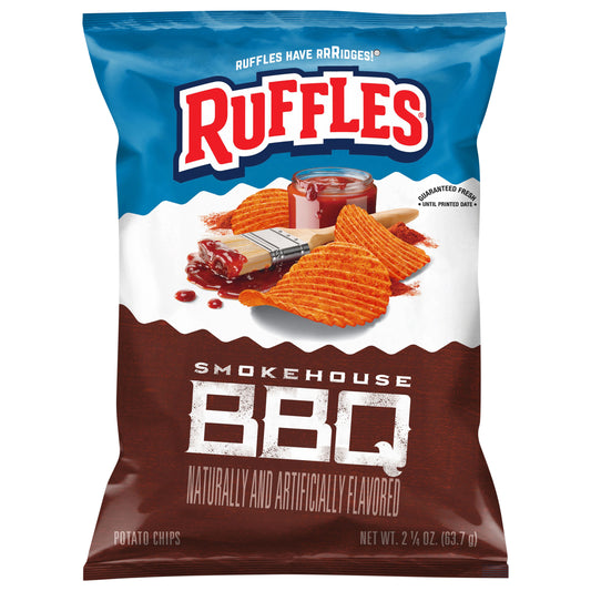 Ruffles Potato Chips Smokehouse BBQ 2 1/4 Oz