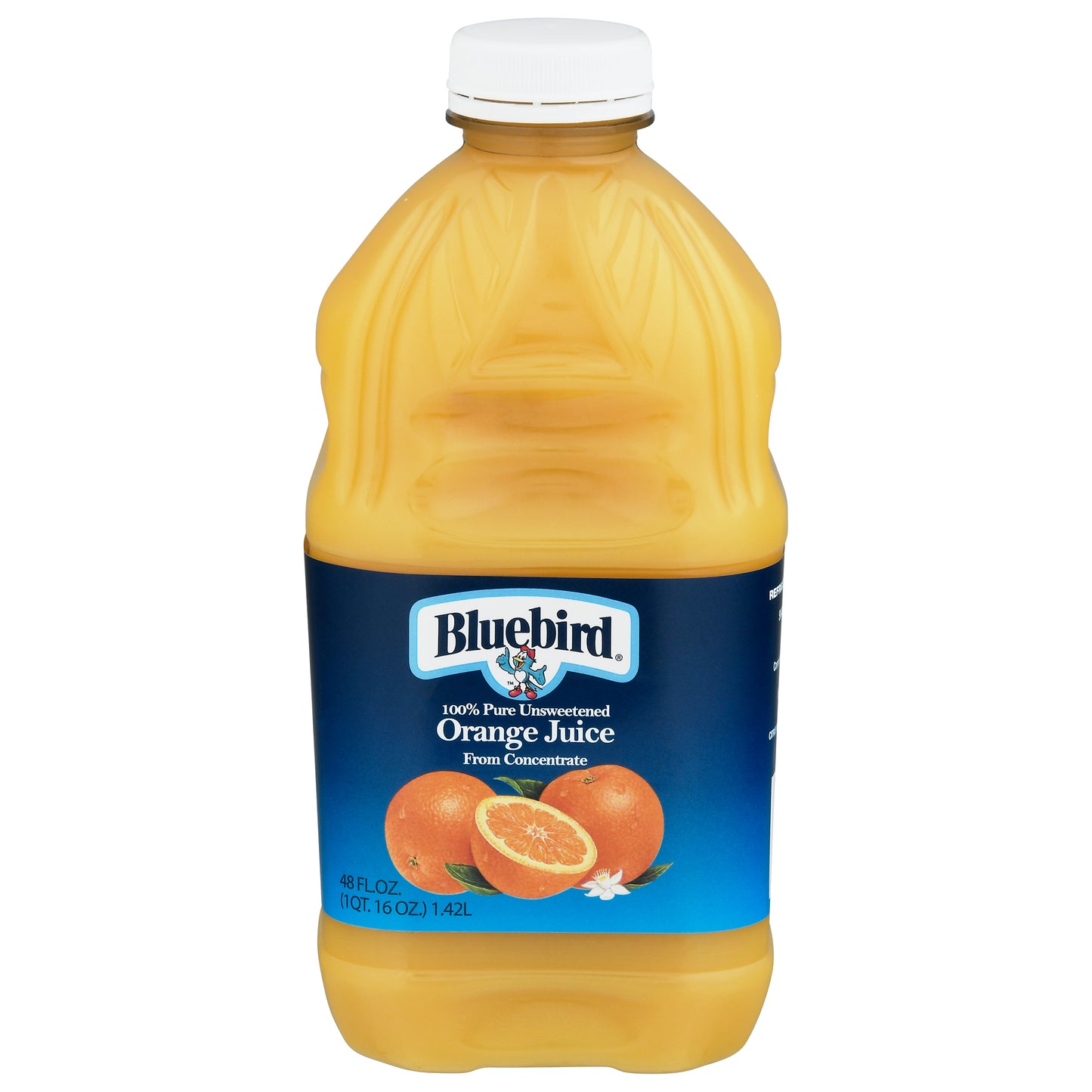 Bluebird 100% Pure Orange Juice 48 fl oz