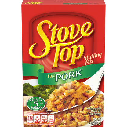 Kraft Stove Top Stuffing for Pork Mix, 6 oz Box