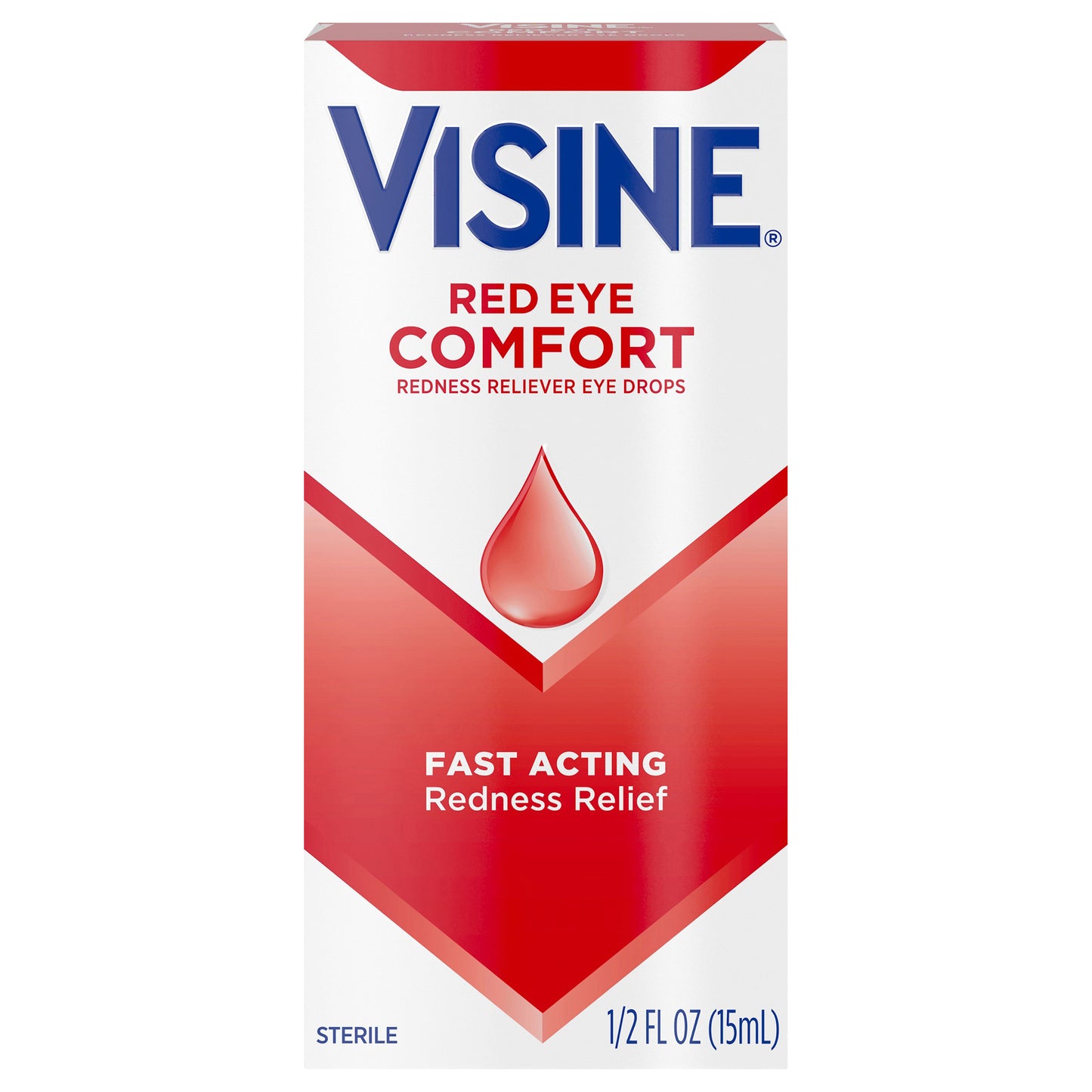 Visine Red Eye Comfort Redness Reliever Eye Drops, 0.5 Fl. Oz