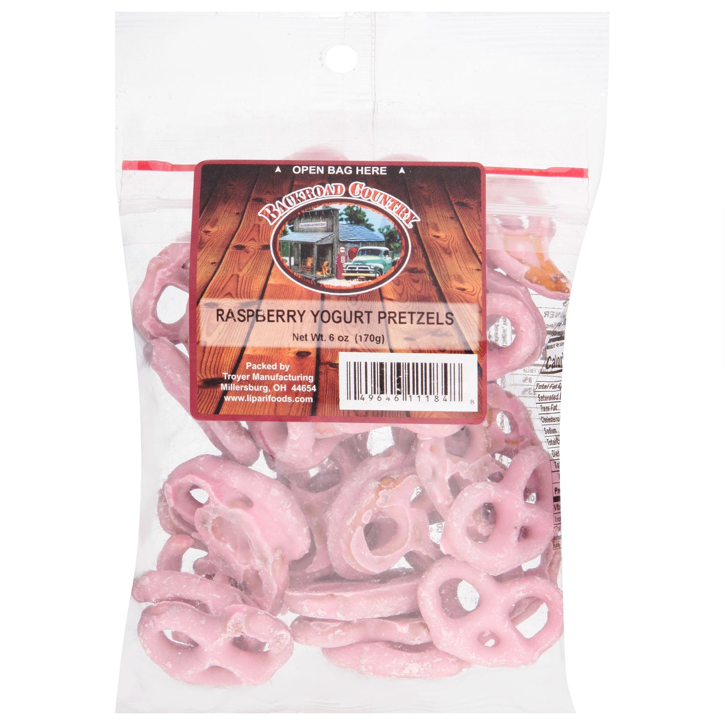Backroad Country Raspberry Yogurt Pretzels 6 oz
