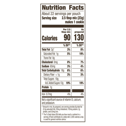 Betty Crocker Oatmeal Chocolate Chip Cookies, Cookie Baking Mix, 17.5 oz