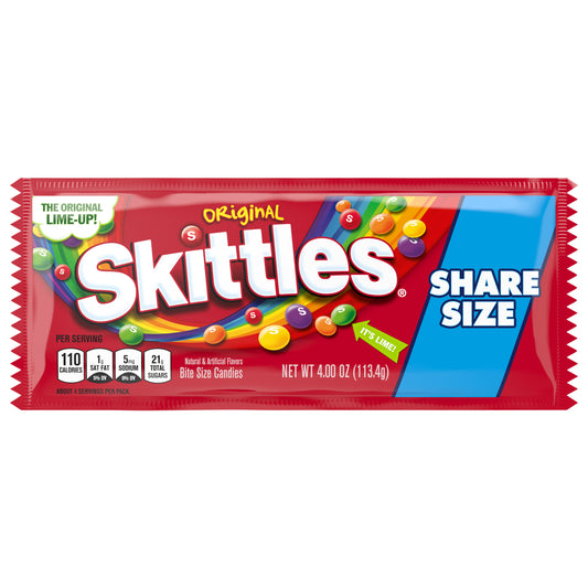 SKITTLES Original Chewy Candy, Share Size, 4 oz Bag