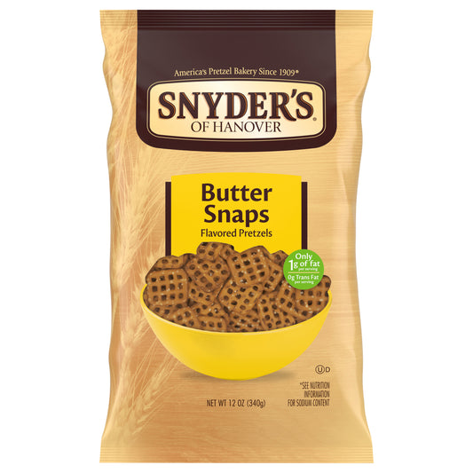 Snyder's of Hanover Butter Snaps Flavored Pretzels 12 oz