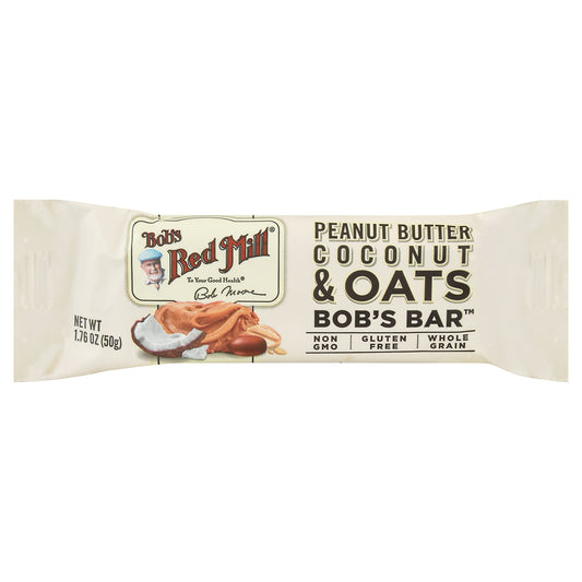 Bob's Red Mill Peanut Butter Coconut & Oats Bar 1.76 oz Wrapper