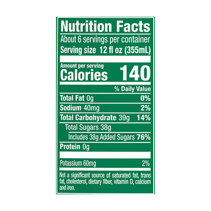 7UP Lemon Lime Soda, 2 L bottle