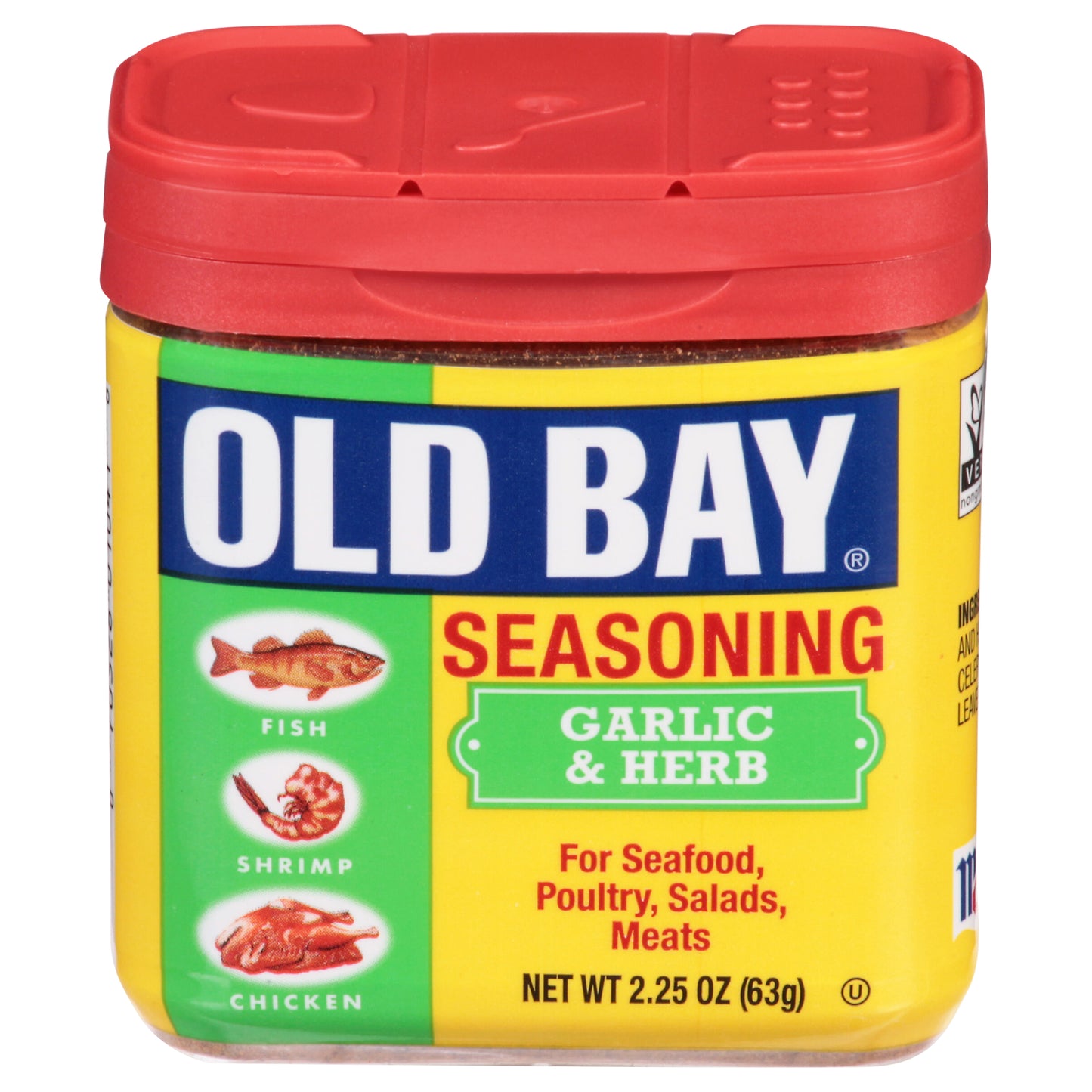 OLD BAY Garlic & Herb Seasoning, 2.25 oz