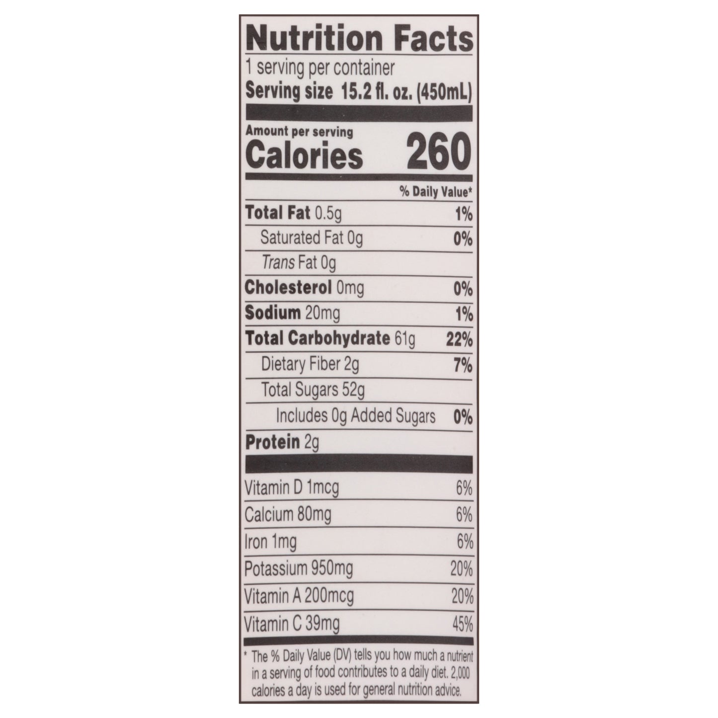 Bolthouse Farms Amazing Mango 100% Juice Smoothie 15.2 fl oz