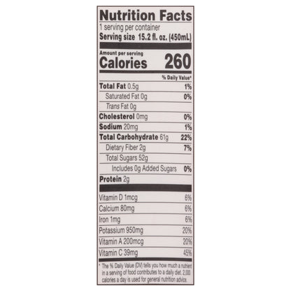 Bolthouse Farms Amazing Mango 100% Juice Smoothie 15.2 fl oz