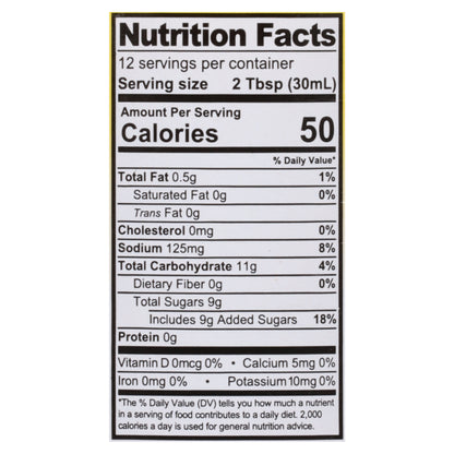 Texas Pete Fat Free Mild Honey Mustard Sauce 12 fl oz