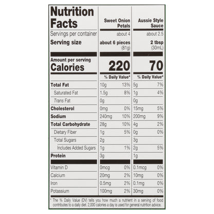 Farm Rich Sweet Onion Petals 15 oz