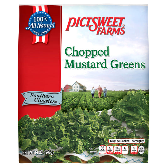 Pictsweet Farms Chopped Mustard Greens, Southern Classics - 14 oz