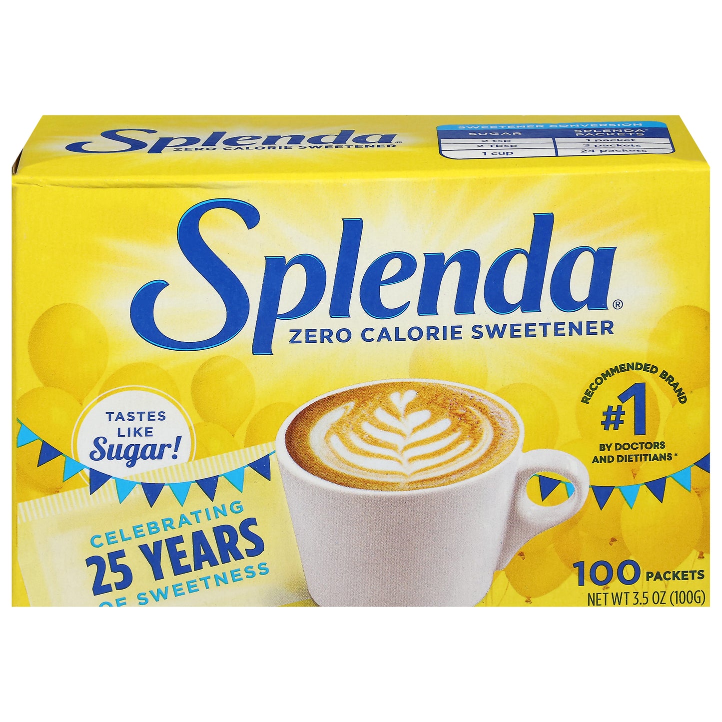 Splenda® Zero Calorie Sweetener Packets
100ct