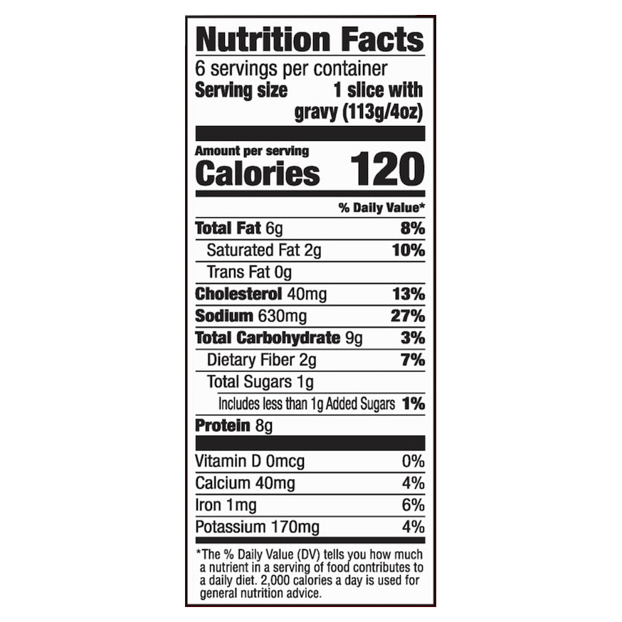 Banquet Family Size Meatloaf Slices Topped with Gravy, Frozen Meal, 24 OZ