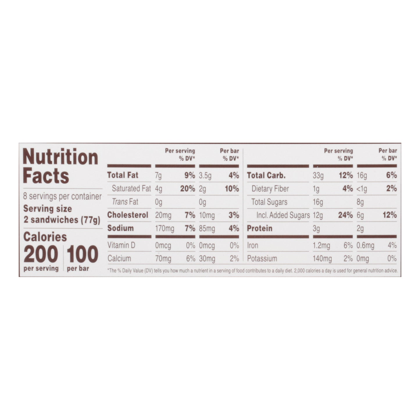 Blue Bell Mini Vanilla Ice Cream Sandwiches - 16 ct / 2.3 fl oz