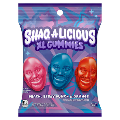 SHAQ-A-LICIOUS XL GUMMIES Original Flavor Chewy, Candy Bag, 6.2 oz