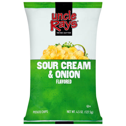 Uncle Ray's Sour Cream & Onion Flavored Potato Chips 4.5 oz