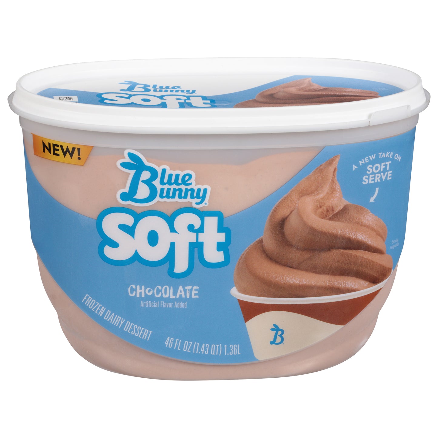 Blue Bunny Soft Chocolate Frozen Dairy Dessert, 46 fl oz
