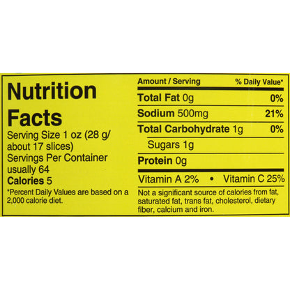 Mt. Olive Fresh Pack Jalapeno Slices 128 fl. oz. Jar