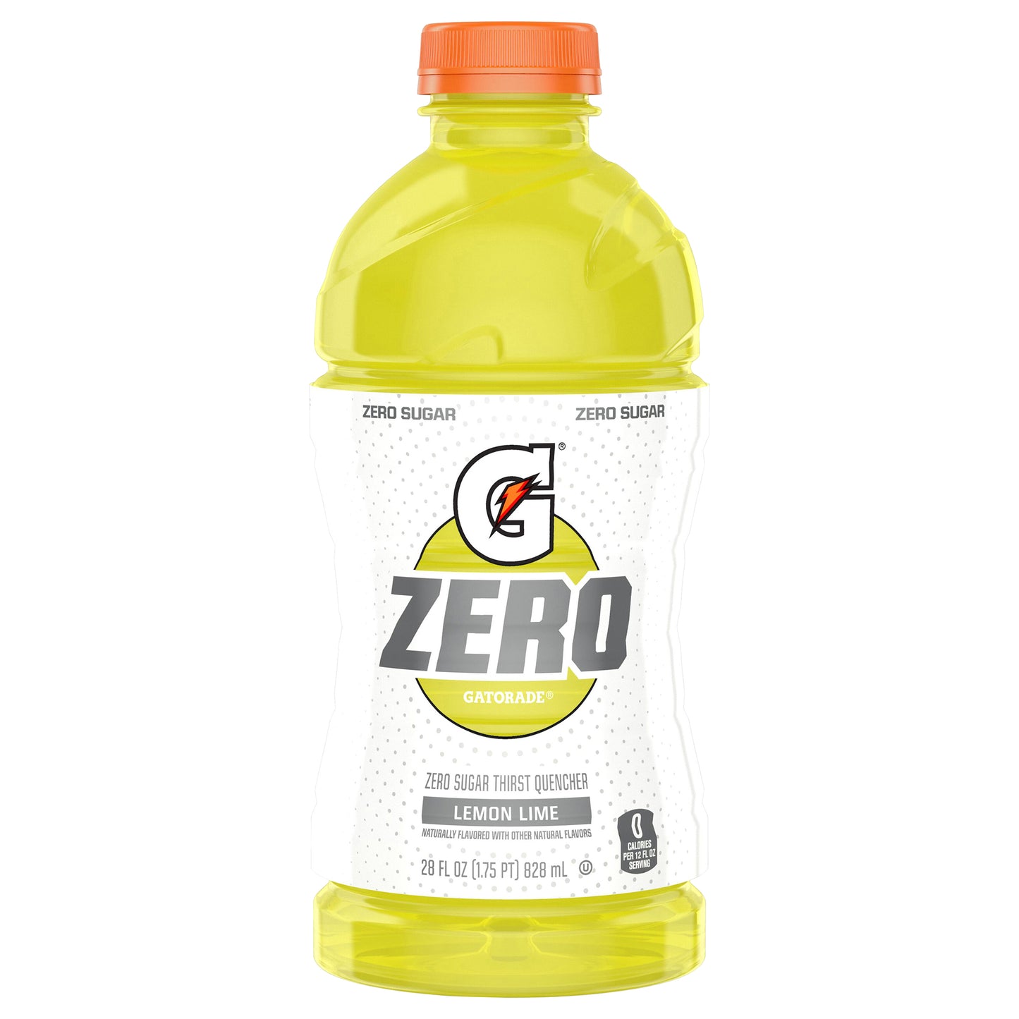 Gatorade® Zero Sugar Yellow Lemon Lime Sports Drink Bottle