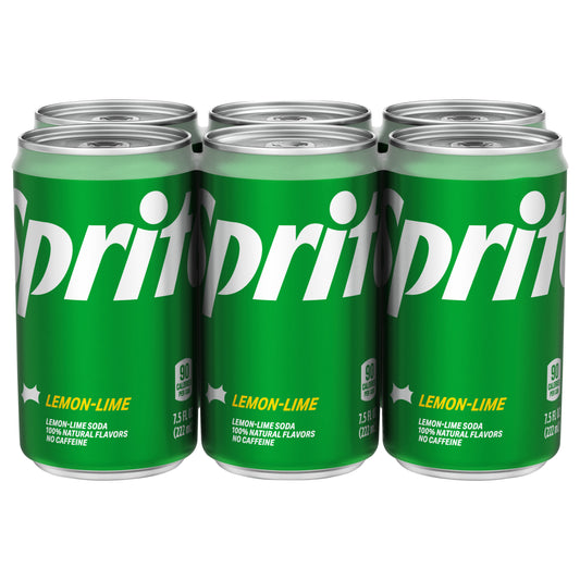 Sprite Cans, 7.5 fl oz, 6 Pack