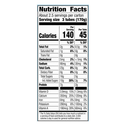 Simply Go-GURT Strawberry Kids Low Fat Yogurt, Gluten Free, 2 oz Yogurt Tubes (8 Count)