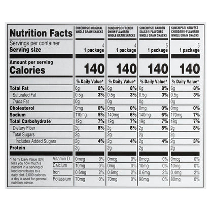 SunChips Assorted Whole Grain Snacks 18 - 1 oz Bags