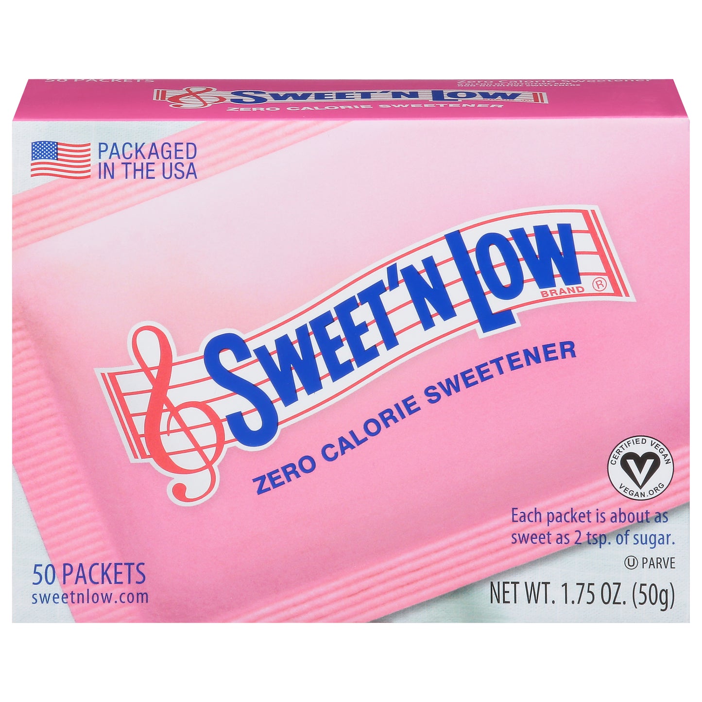 Sweet 'N Low Zero Calorie Sweetener 50 Packets