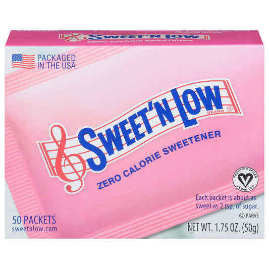Sweet 'N Low Zero Calorie Sweetener 50 Packets