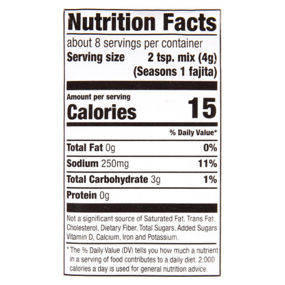 McCormick Fajita Seasoning Mix, 1.12 oz