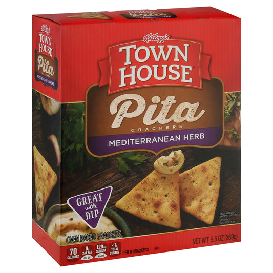 Town House Mediterranean Herb Pita Crackers 9.5 oz