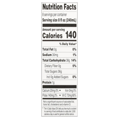 Food Club 100% Unsweetened White Grape Juice 64 fl oz