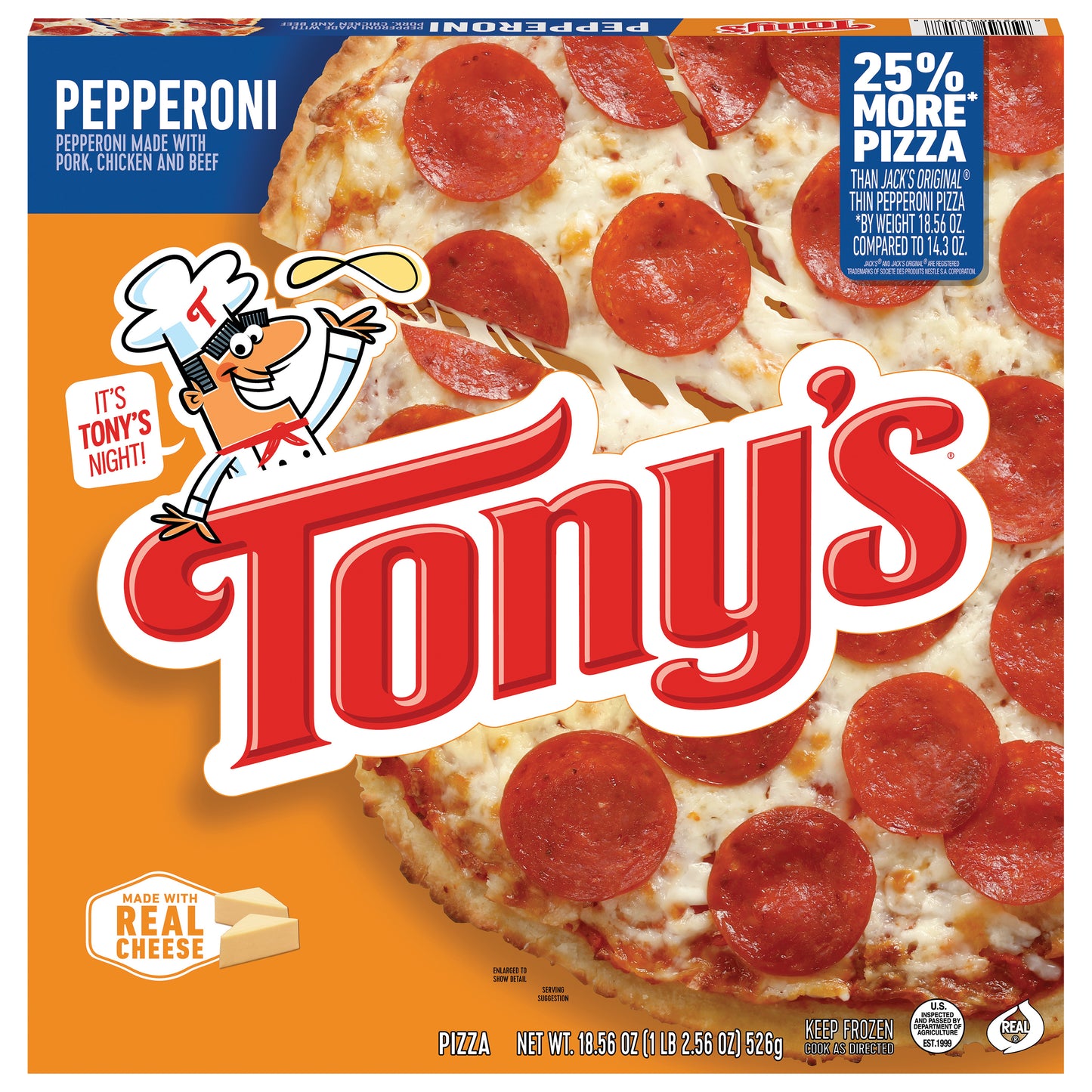 Tony's Pepperoni Pizza 18.56 oz